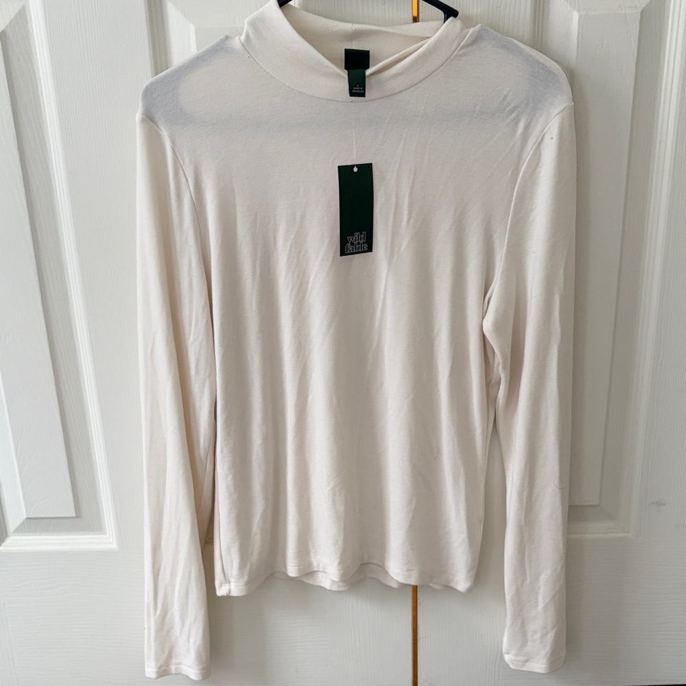 Elegant Cream Long Sleeve Top